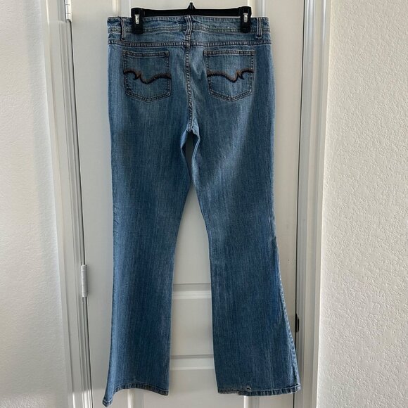 Low-Rise Bootcut Jeans SO 15 Average Regular 99% Cotton & 1% Spandex Blue Denim - Picture 2 of 8